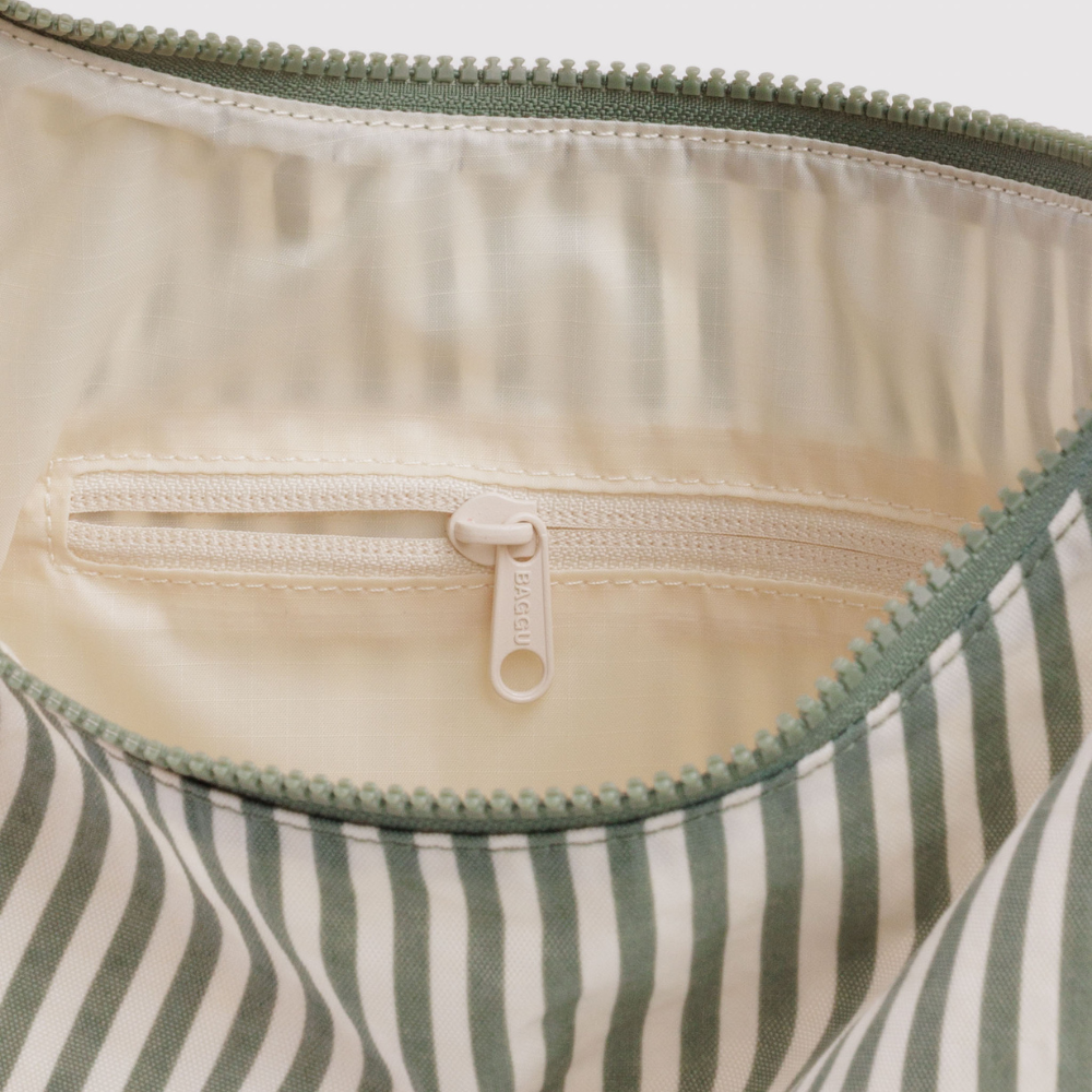 Baggu Nylon Shoulder Bag - Sage Stripe