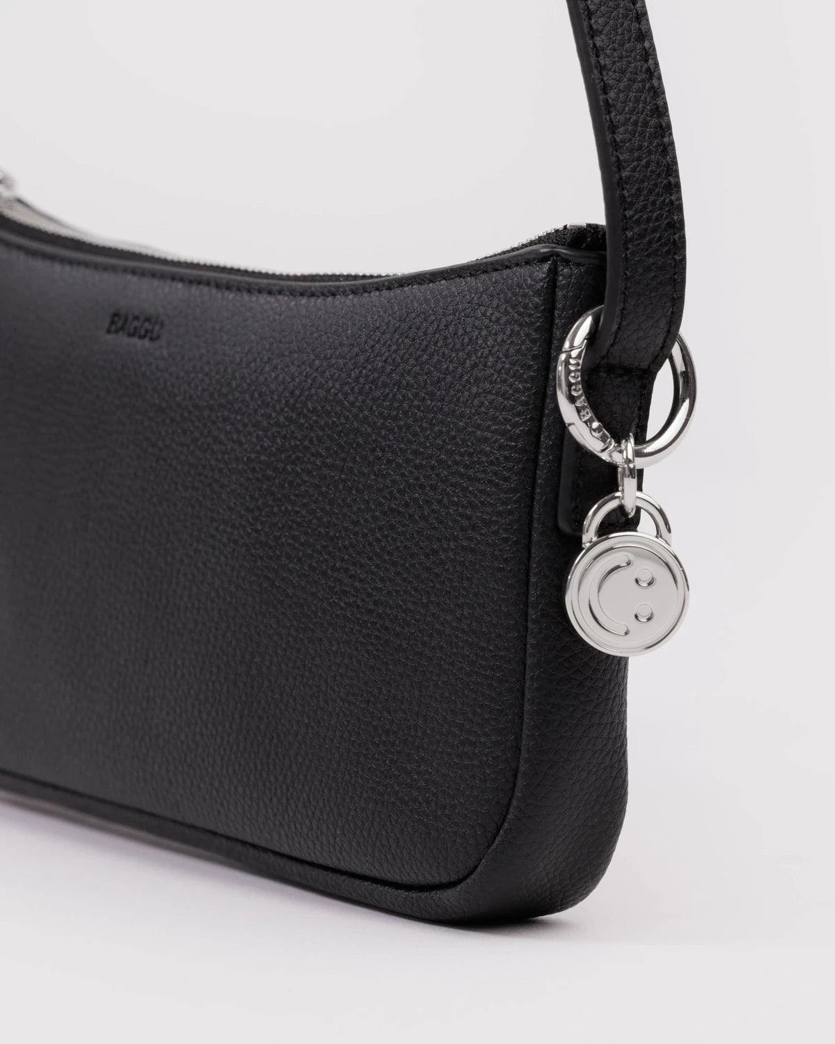 baggu black leather backpack Baggu Recycled Leather Pouchette- Black- Stocklist Goods & Gifts