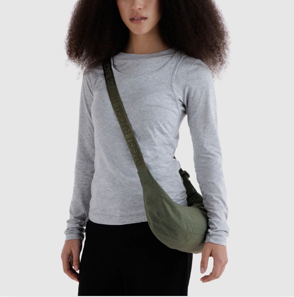 Baggu Small Nylon Crescent Bag - Caper