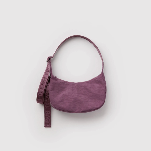 Baggu Small Nylon Crescent Bag - Wild Plum
