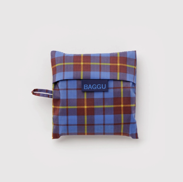 Baggu Standard Bag - Blue Tartan