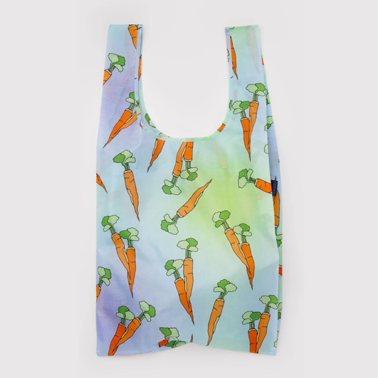 Reusable bag with carrot pattern
