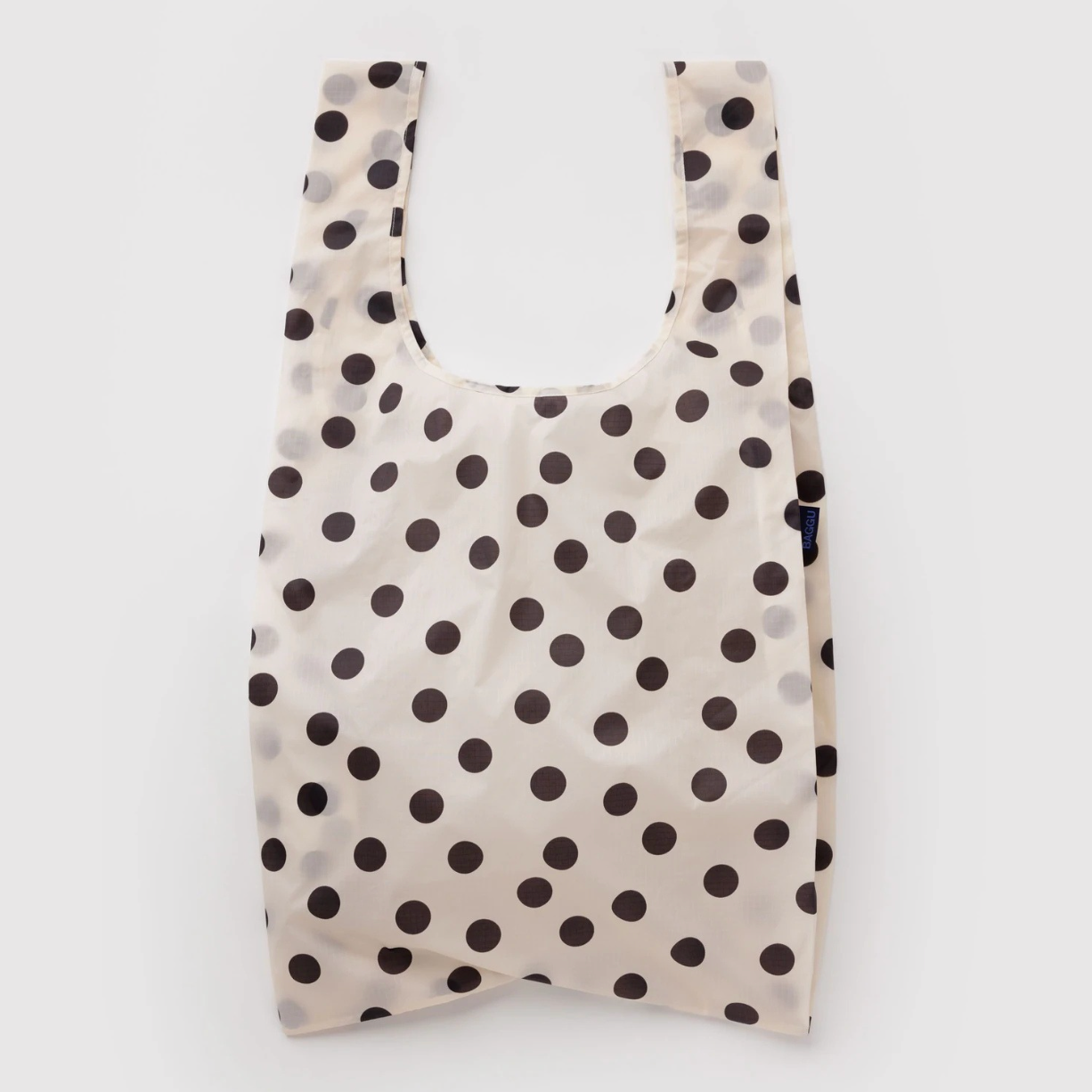 Big Baggu - Cream and Black Polka Dot