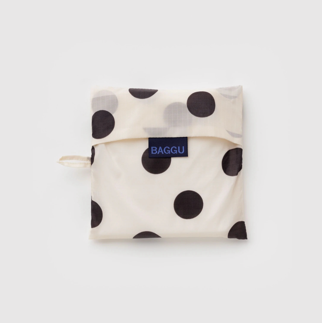 Big Baggu - Cream and Black Polka Dot