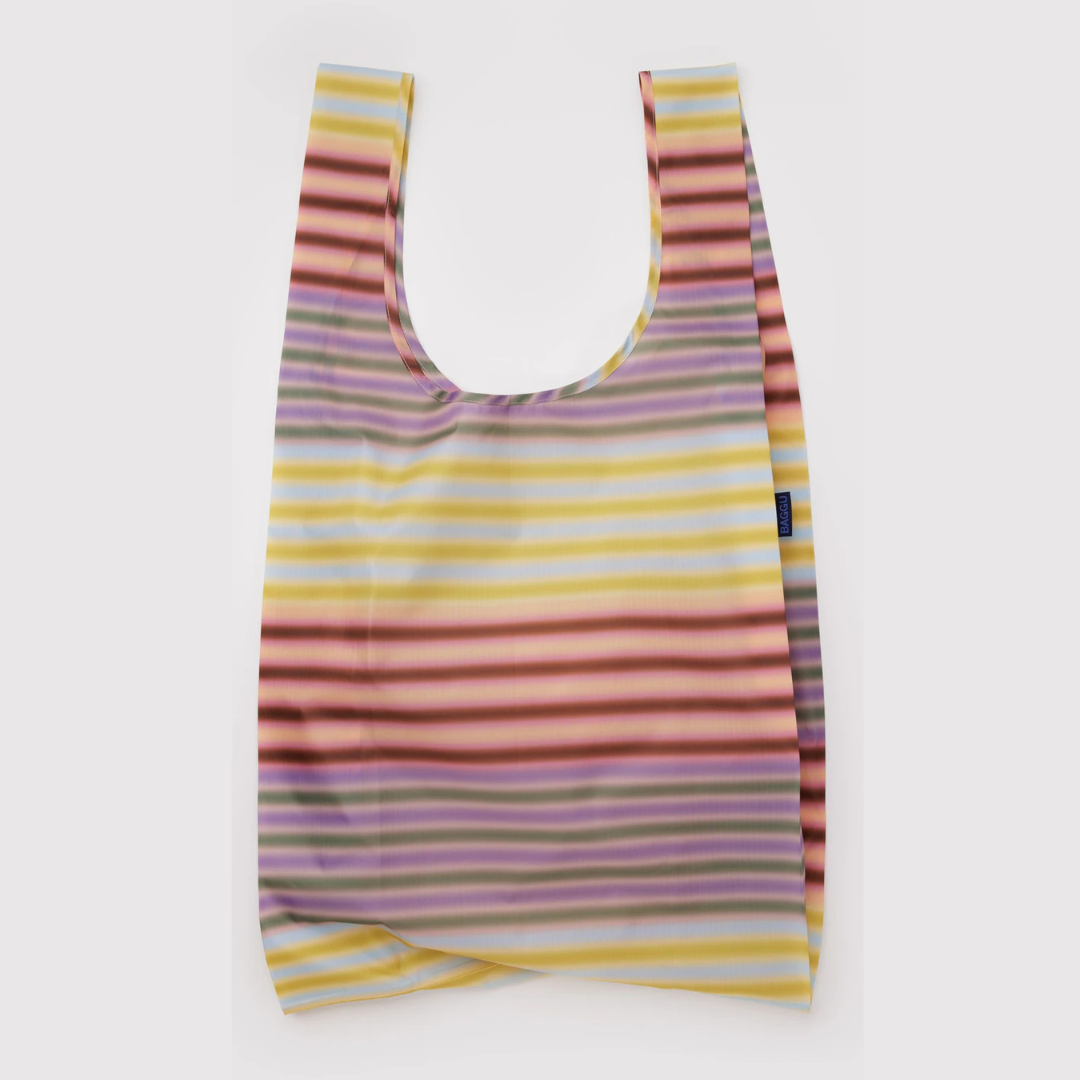 Reusable bag with multiple stripe pattern