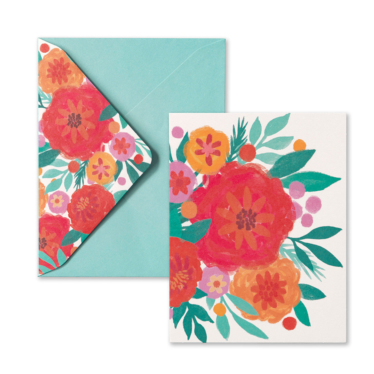 Bursting Blossoms Blank - Thank You Note Cards