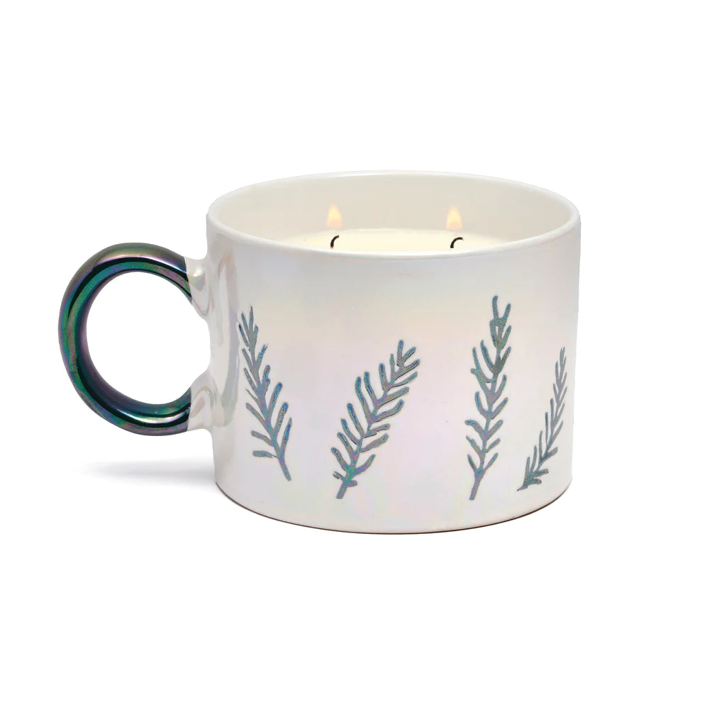 Ceramic Mug w/ Etching - Cypress & Fir - White