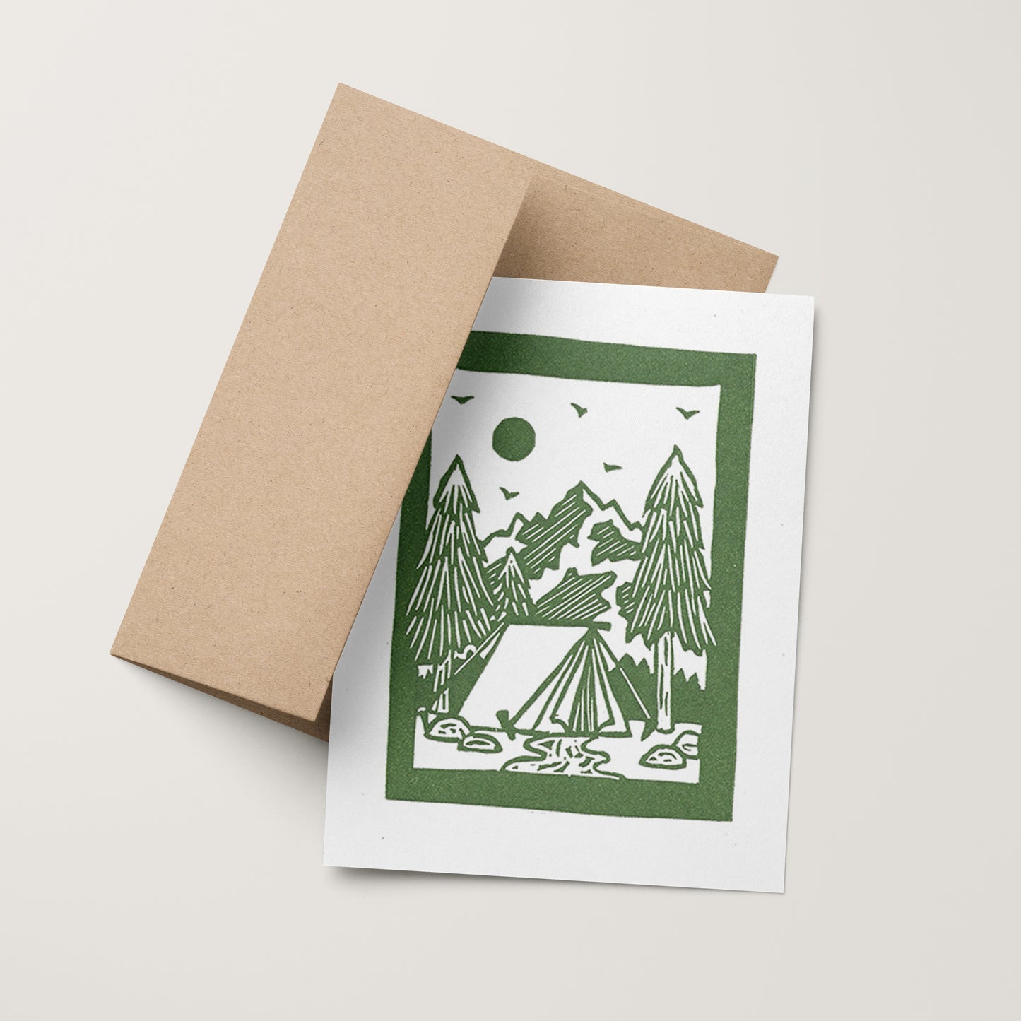 Camping Tent Card