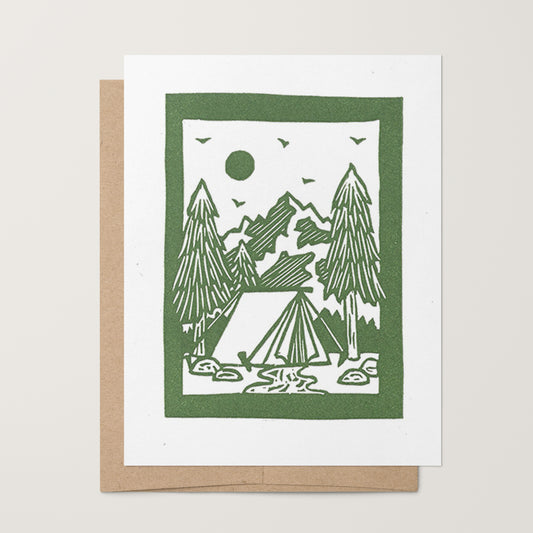 Camping Tent Card