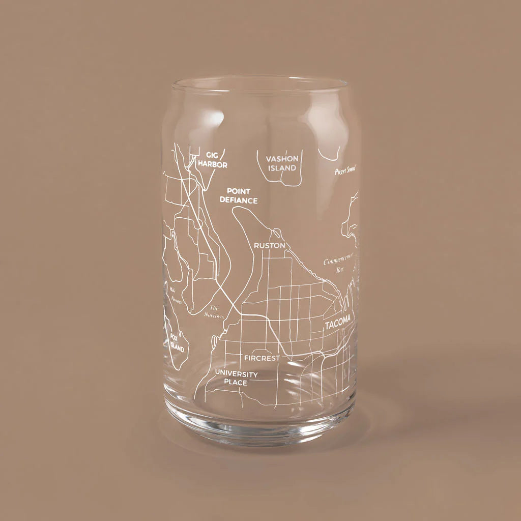 The Can Drinking Glass - Tacoma Map