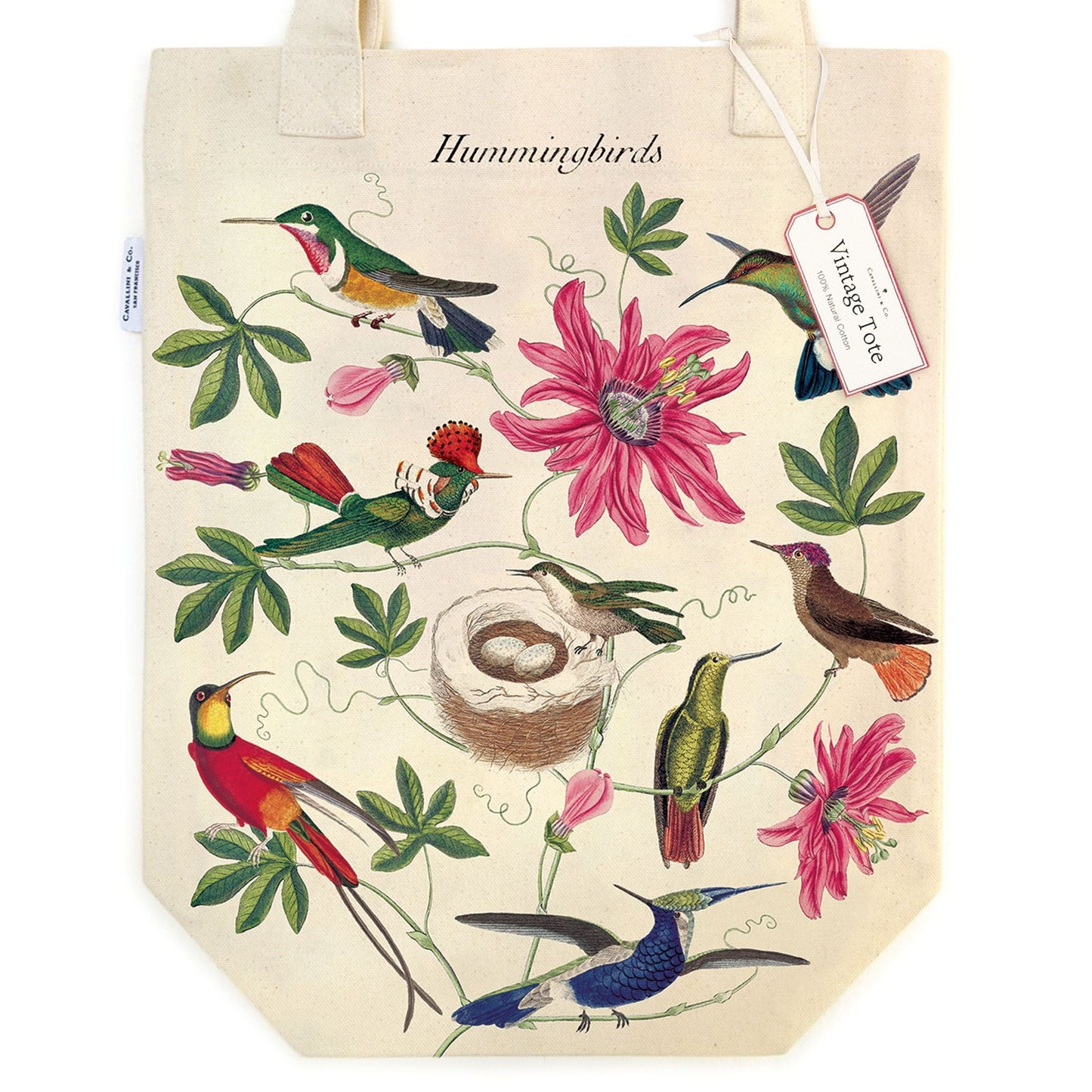 Cavallini & Co. Tote Bag - Hummingbird
