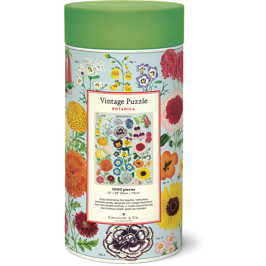 *Coming Soon Spring 2026* Cavallini & Co. 1000 Piece Puzzle - Botanica