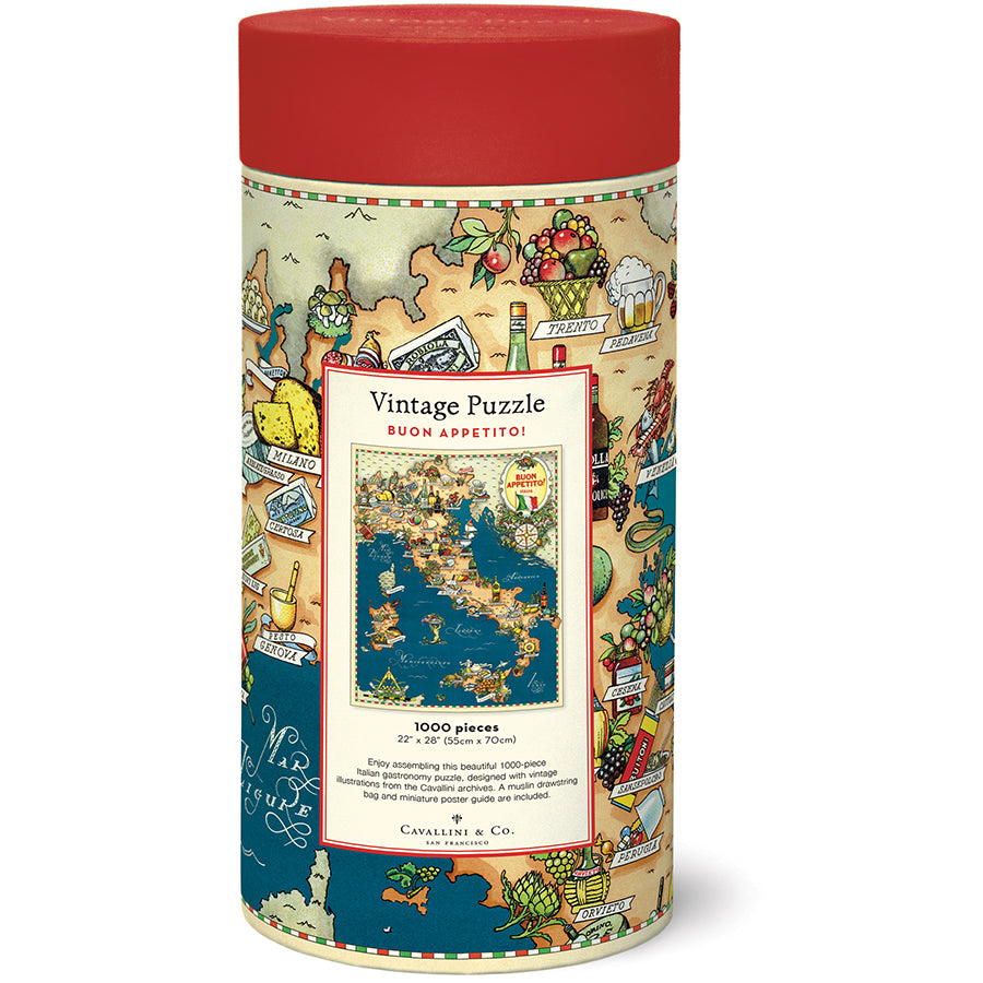 *Coming Soon Spring 2026* Cavallini & Co. 1000 Piece Puzzle - Buon Appetito