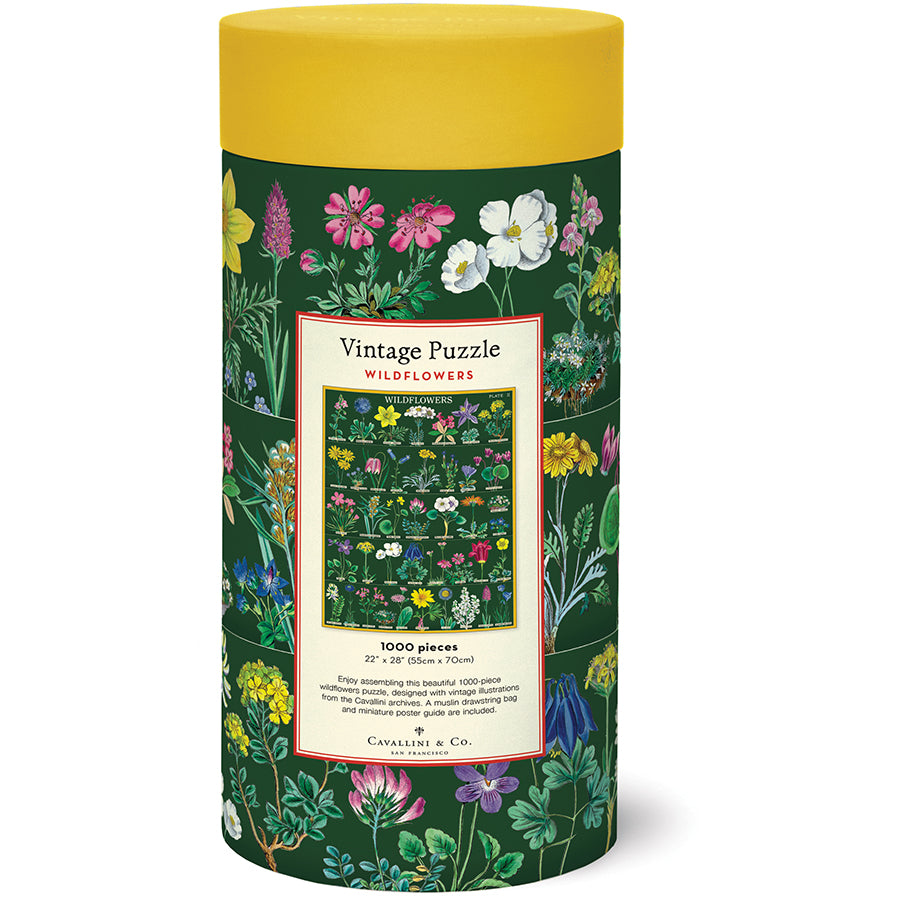 Cavallini & Co. 1000 Piece Puzzle - Wildflowers 2