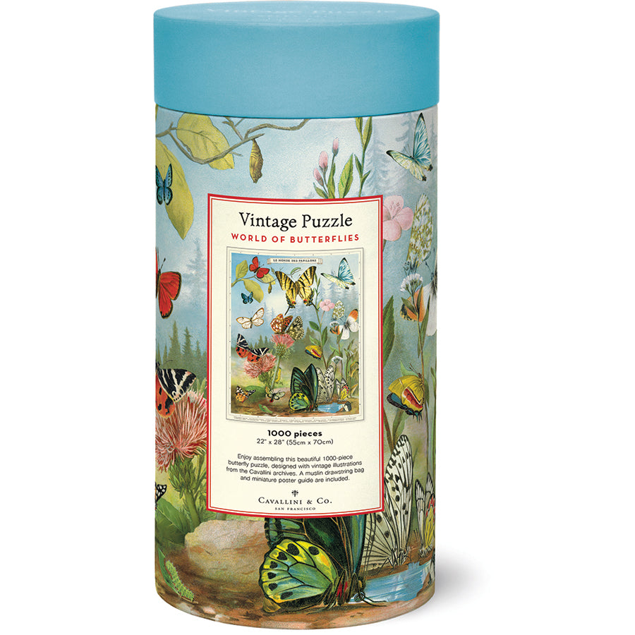 Cavallini & Co. 1000 Piece Puzzle - World of Butterflies