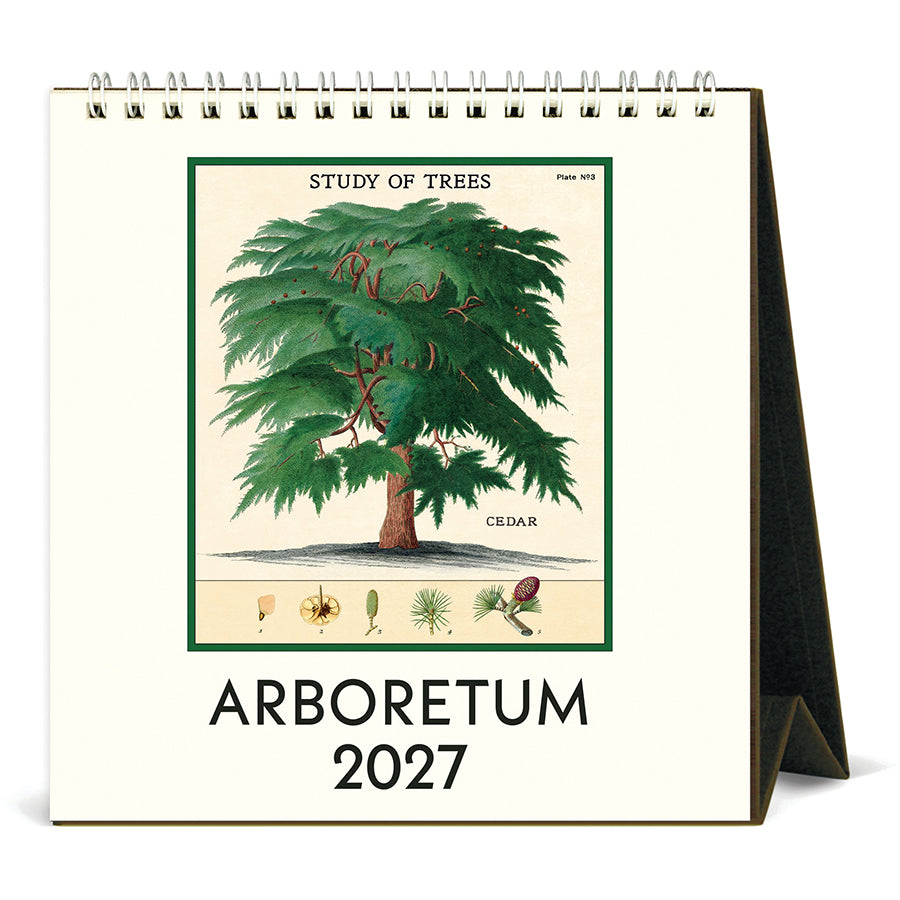 Cavallini & Co. 2027 Desk Calendar - Arboretum