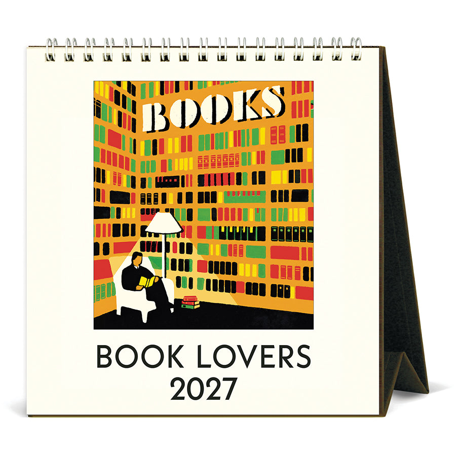 Cavallini & Co. 2027 Desk Calendar - Book Lover's