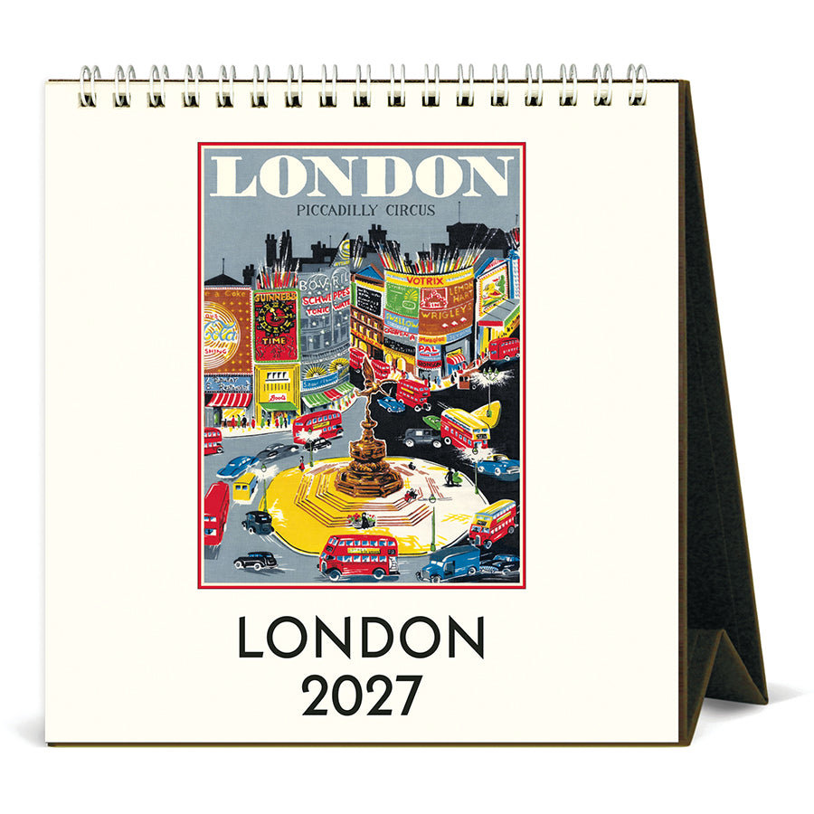 Cavallini & Co. 2027 Desk Calendar - London