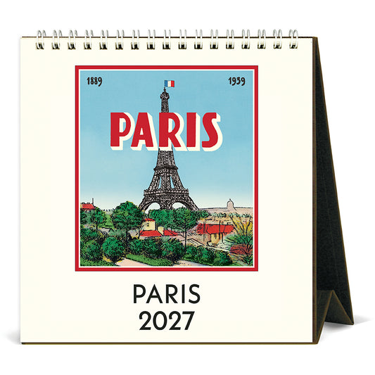 Cavallini & Co. 2027 Desk Calendar - Paris