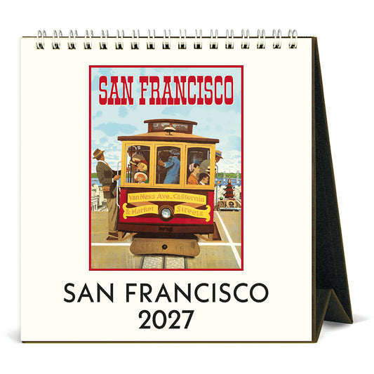 Cavallini & Co. 2027 Desk Calendar - San Francisco