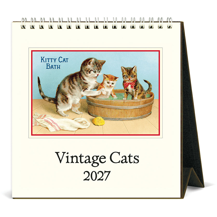Cavallini & Co. 2027 Desk Calendar - Vintage Cats