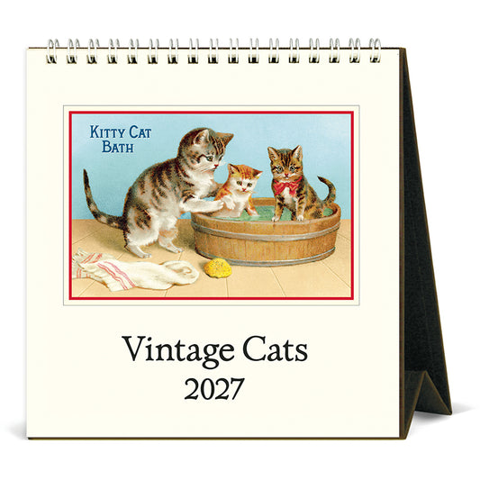 Cavallini & Co. 2027 Desk Calendar - Vintage Cats