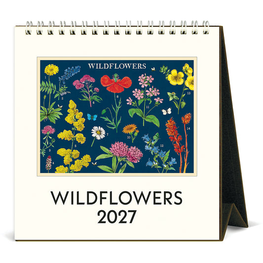 Cavallini & Co. 2027 Desk Calendar - Wildflowers