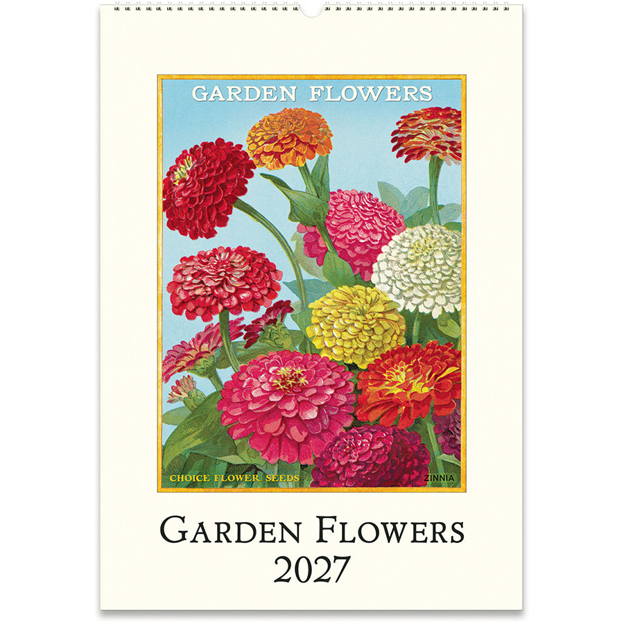Cavallini & Co. 2027 Wall Calendar - Garden Flowers