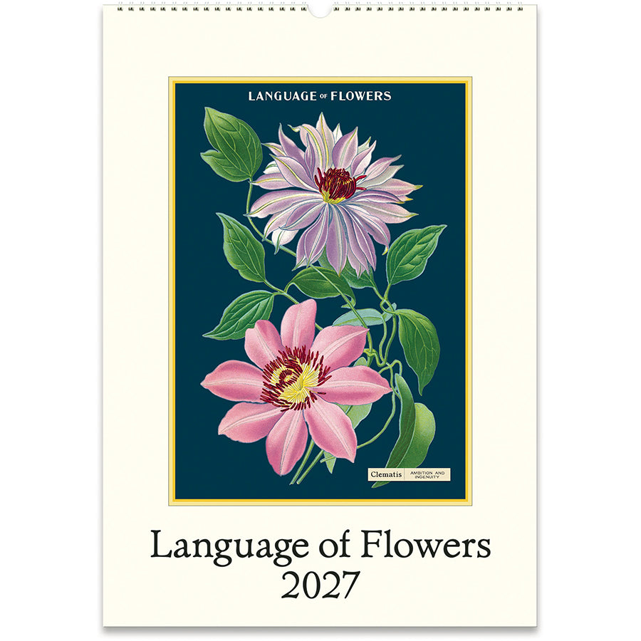 Cavallini & Co. 2027 Wall Calendar - Language of Flowers