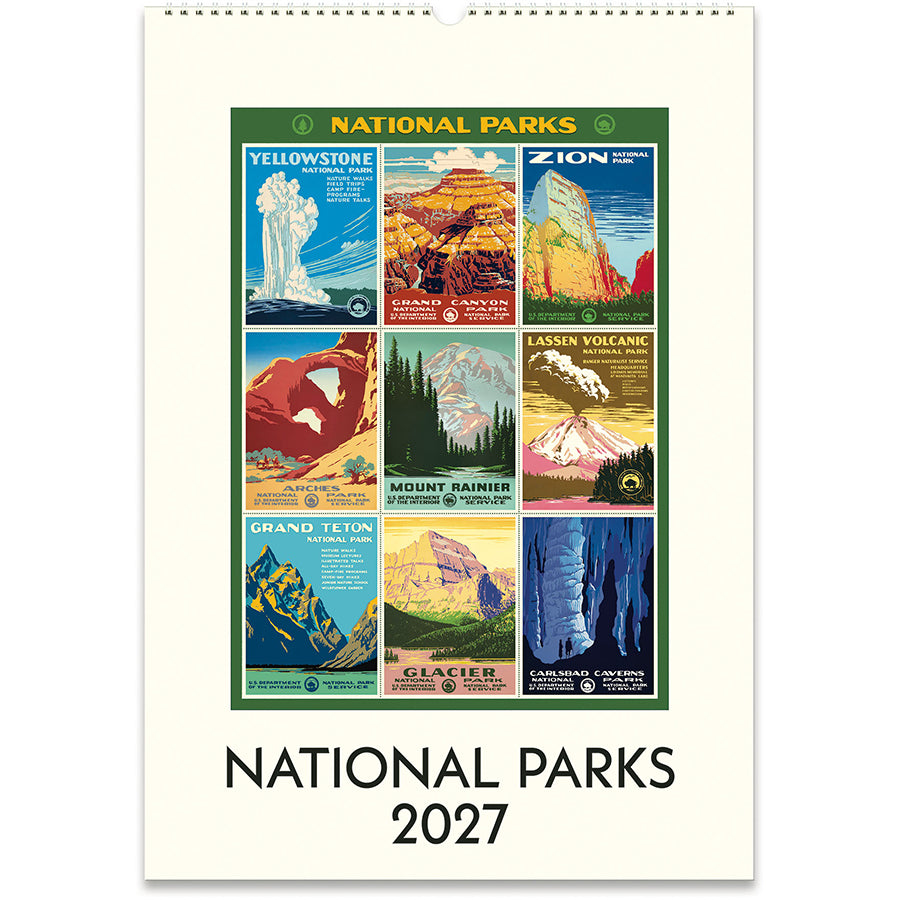 Cavallini & Co. 2027 Wall Calendar - National Parks