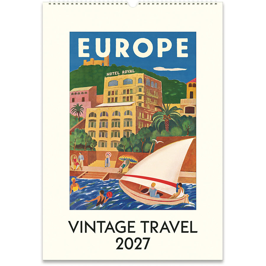 Cavallini & Co. 2027 Wall Calendar - Vintage Travel