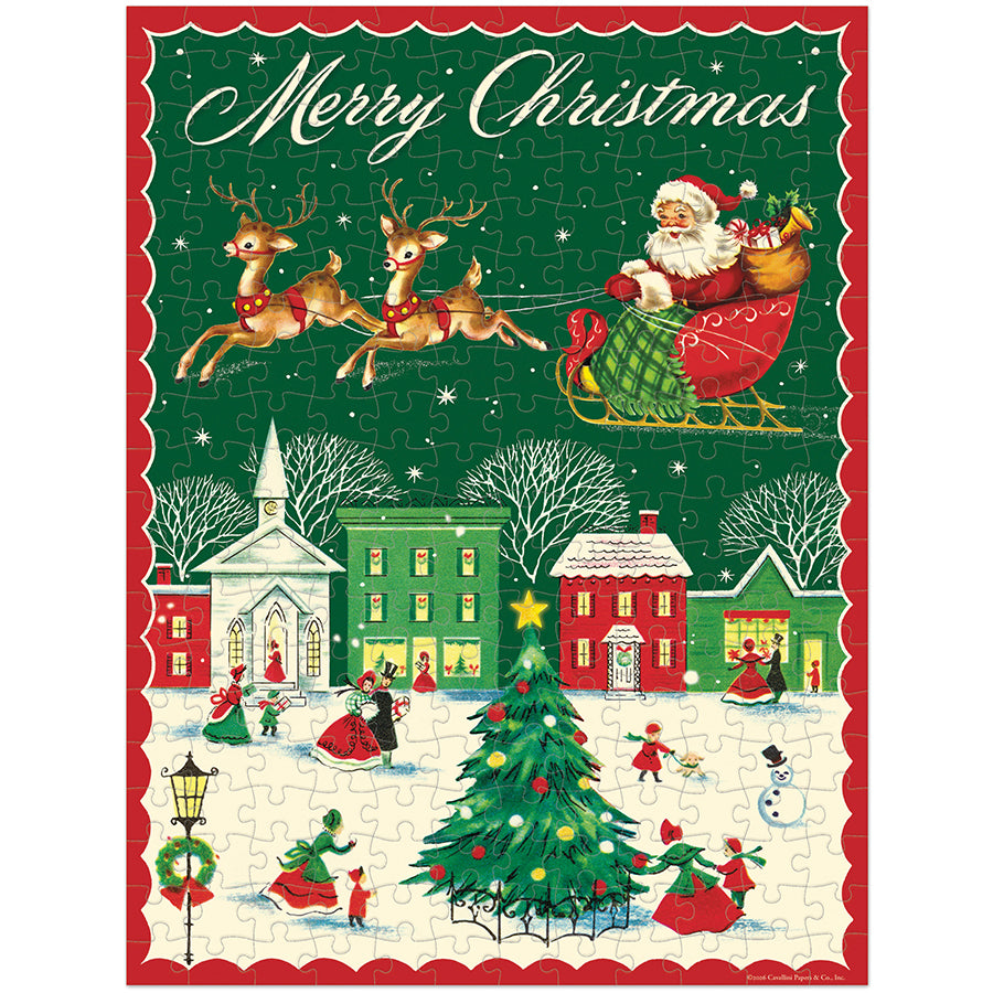 Cavallini & Co. 240 Piece Mini Puzzle - Christmas