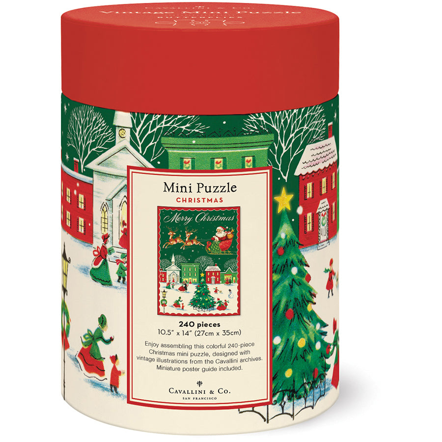 Cavallini & Co. 240 Piece Mini Puzzle - Christmas