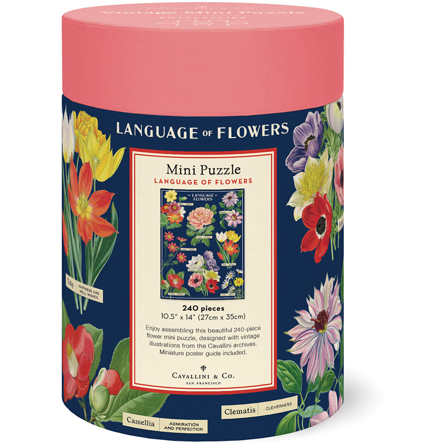 Cavallini & Co. 240 Piece Mini Puzzle - Language of Flowers