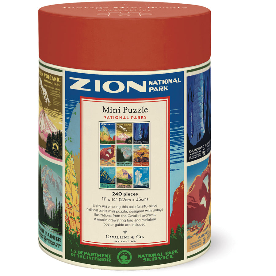 Cavallini & Co. 240 Piece Mini Puzzle - National Parks