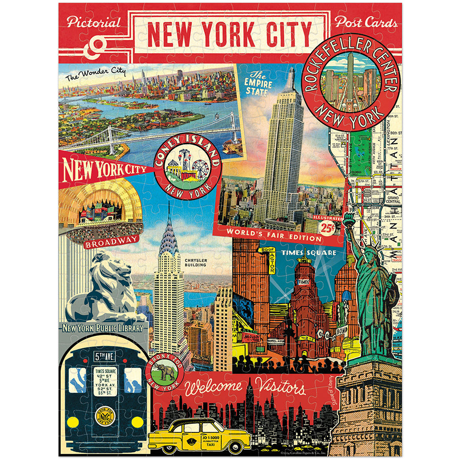 Cavallini & Co. 240 Piece Mini Puzzle - New York City