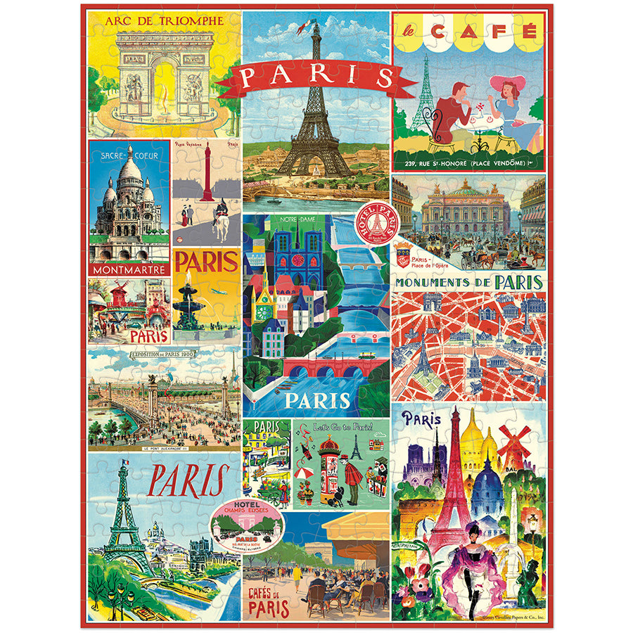 Cavallini & Co. 240 Piece Mini Puzzle - Paris