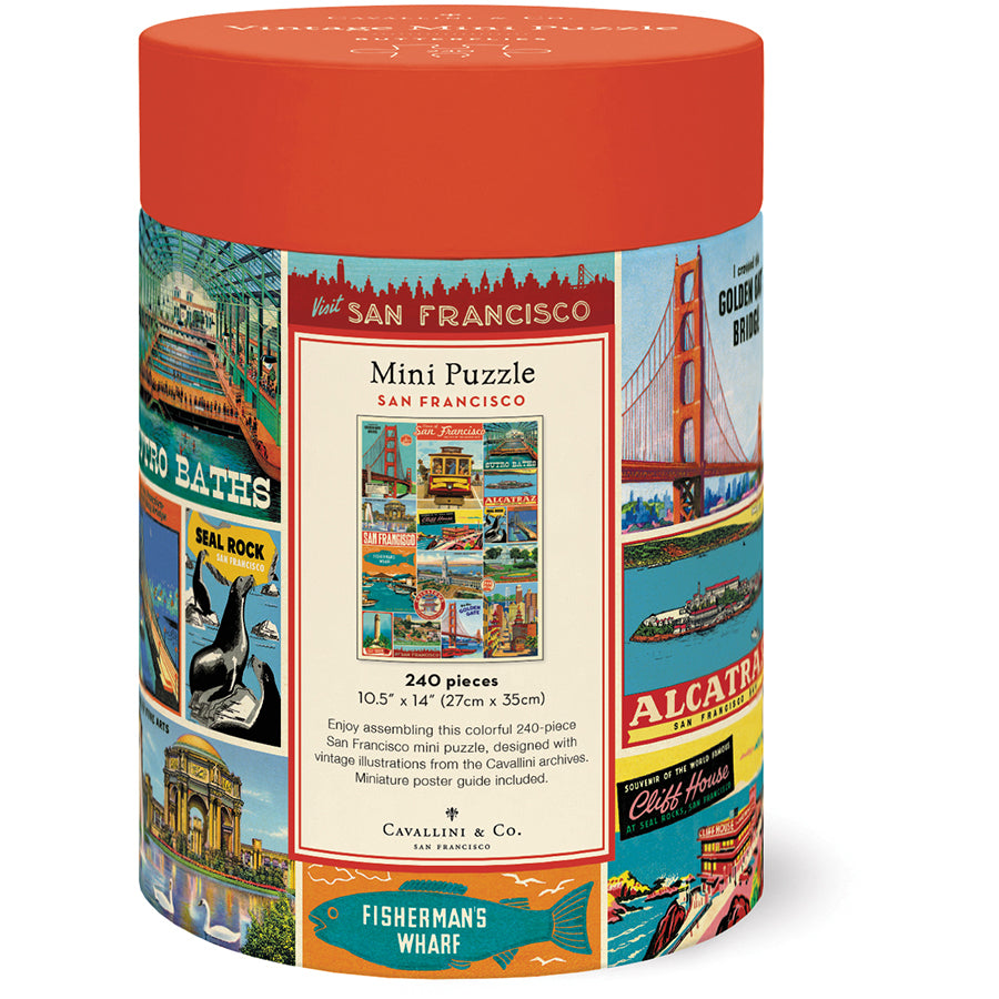 *Pre-Sale 2026* Cavallini & Co. 240 Piece Mini Puzzle - San Francisco