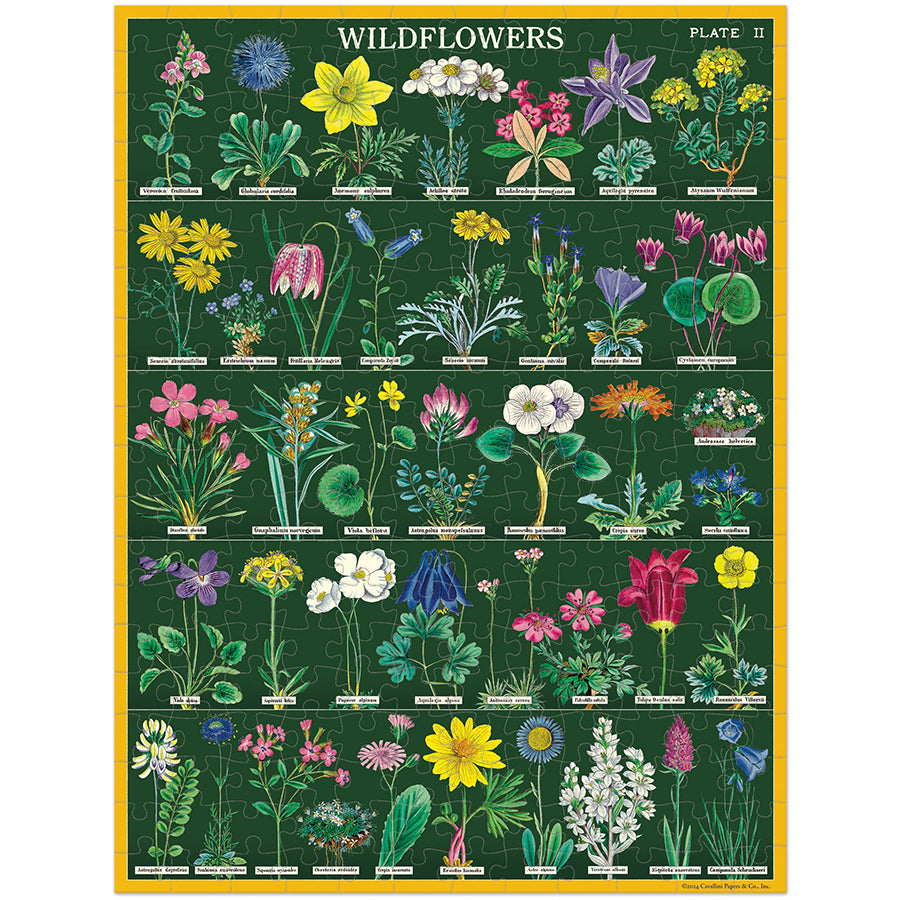 Cavallini & Co. 240 Piece Mini Puzzle - Wildflowers
