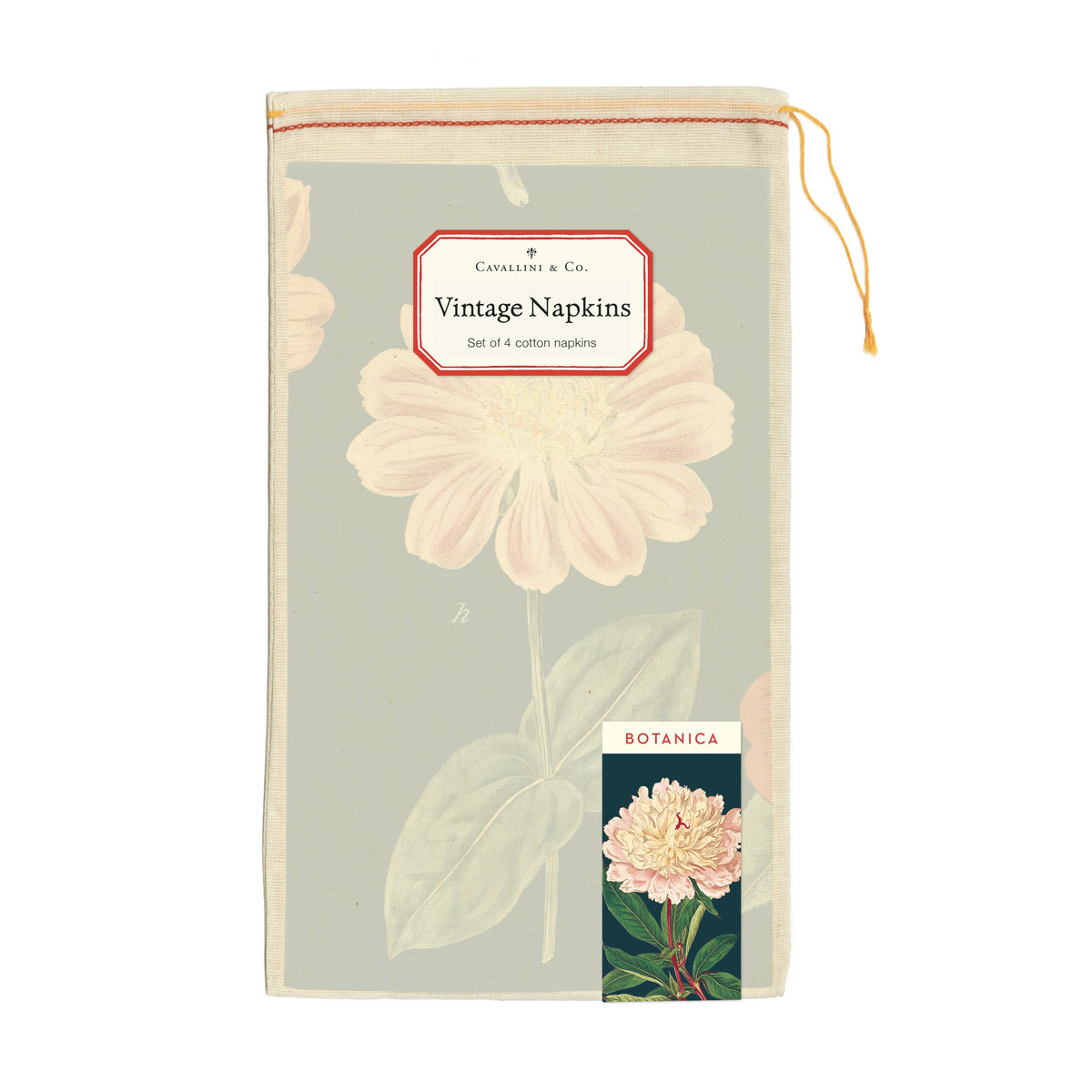 Cavallini & Co. Cloth Napkin Set of 4 - Botanica