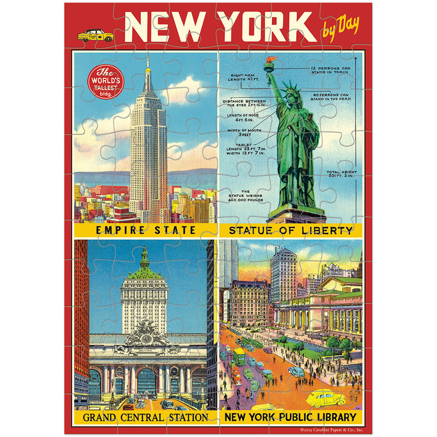 Cavallini & Co. Puzzle Greeting Card - New York City