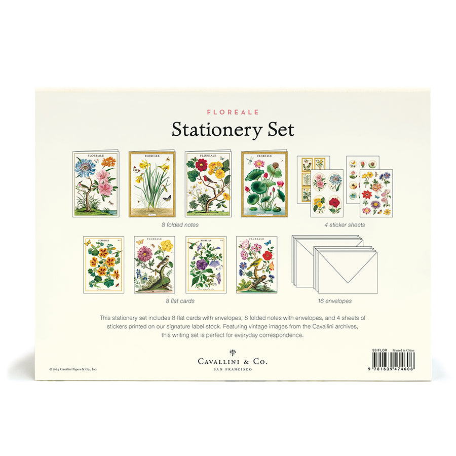 Cavallini & Co. Stationery Set - Floreale
