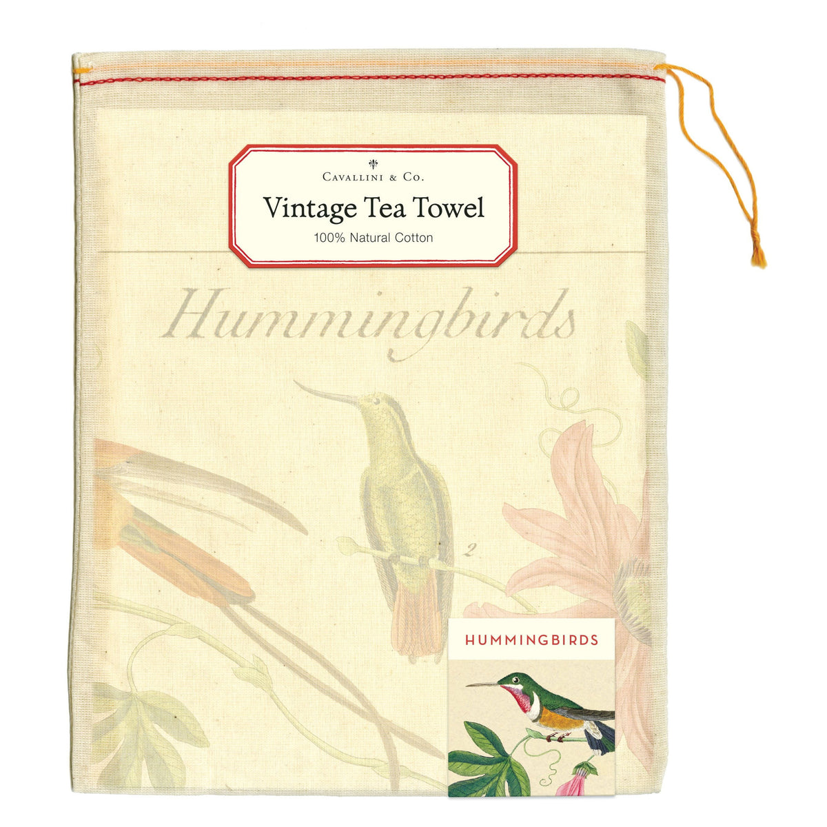 Cavallini & Co. Tea Towel - Hummingbird