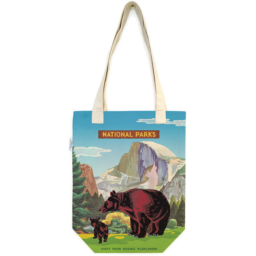 Cavallini & Co. Tote Bag - National Parks Bear