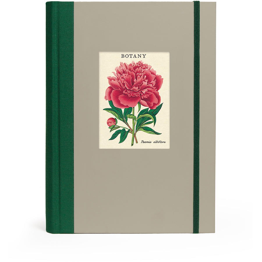 Notebook with a floral design and 'Botany' text on the cover