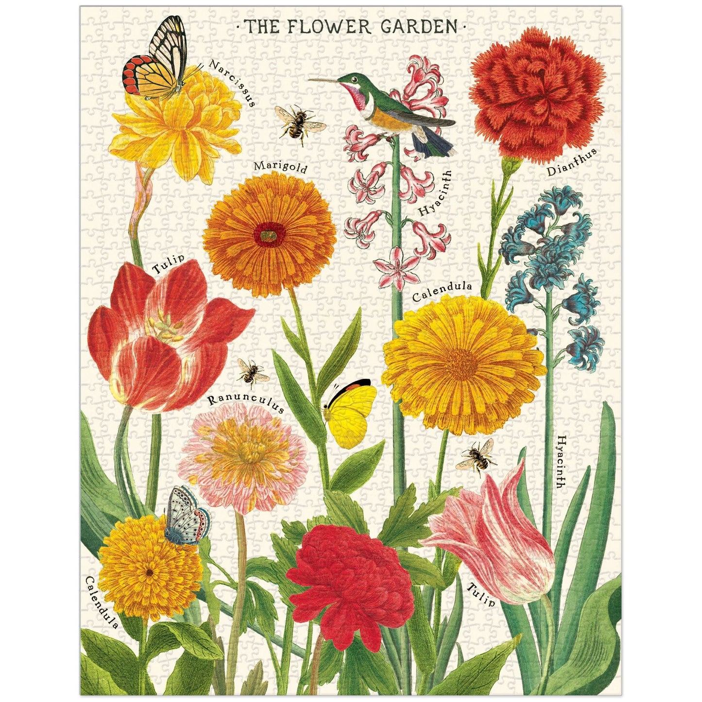 Cavallini & Co. 1000 Piece Puzzle - Flower Garden