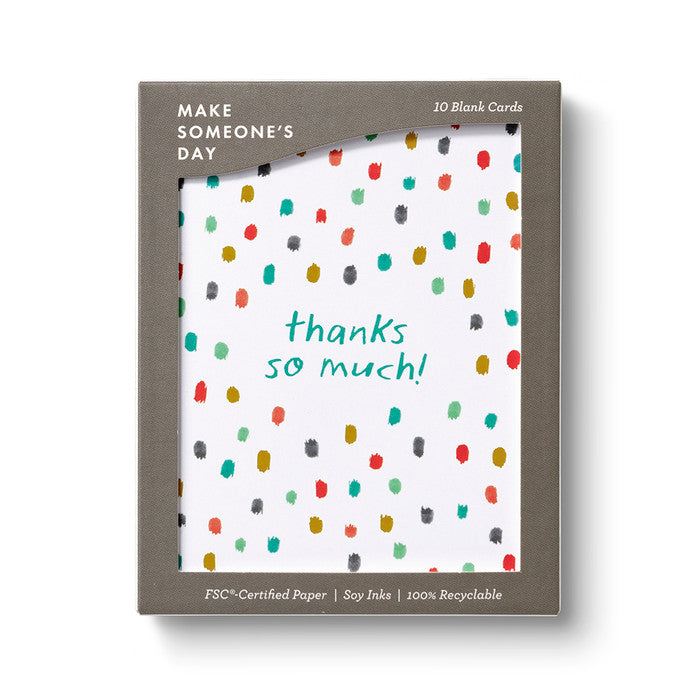 Confetti - Blank Thank You Note Cards