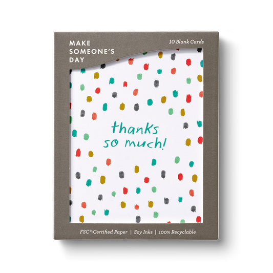 Confetti - Blank Thank You Note Cards