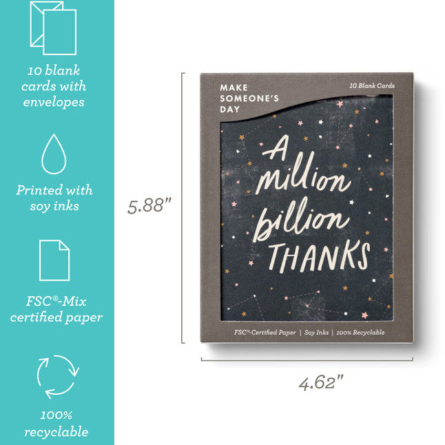 Constellation - Blank Thank You Note Cards