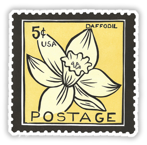 Daffodil Postage Vinyl Sticker